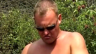 Gangbang Slut Gets Squirted All Over