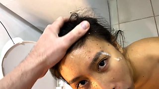 Japanese anal, toilet blowjob, bj