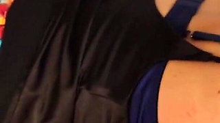 French Amateur, Clothed-sex, Satin Lingerie, Rimming, Blowjob, Cumshot