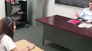 High School Teen Fucked To Orgasm By Teacher In Class