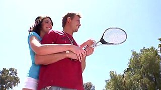 Sex For Sport On The Tennis Court W/ Katie Angel
