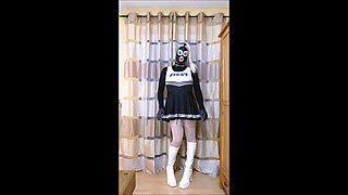 Sissy Monique - My new sissydress & chastity cage