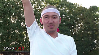 Seductive Asian beauty Sara Saijo joins wild outdoor group fucking session