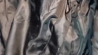 Fuck the lining of her puffer jacket