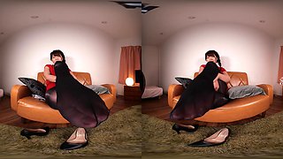 Pantyhose Licking JOI; JAV Idol Leg Fetish VR