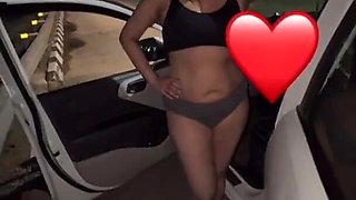 Desi Wife Flashing to Truckers and Sucking on Highway
