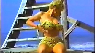 Danni Ashe at the beach: Big Tits, Blonde  Solo Porn