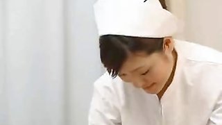 Japanese nurse gives caring handjob to lucky patient