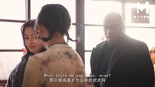 ModelMedia Asia - Black men with huge cock experience Asian version of wife swapping sex