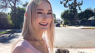 Hot blonde gets pumzzy face with cum in this porn video
