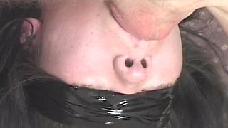 Tied up and Blindfolded French Slut Got Face Fucked