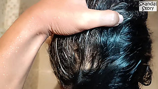 After Fucking Immediately Taking a Shower Together While Blowing