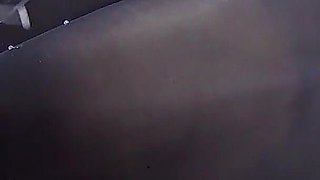 First footjob and thick cum on tight