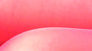 No Panty in Red Pantyhose