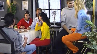 Horny Young Sluts Watch a Couple and Then Join in!