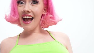 Puny stepsis Evie Rees screwed stiff and jizm splashed