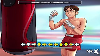 Summertime saga - Big Cucumber Fucks Mature in the Kitchen E1 # 84