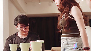 Sexy taiwan babe yoyo has an old friend from uni visit her and fuck her