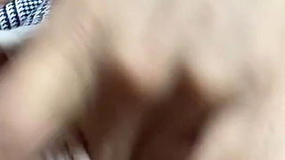 Innocent Girl with a Tender Face Masturbates Her Pussy in a Miniskirt