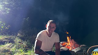 Czech babe Chloe Heart rides a big dick in reverse cowgirl