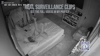 Hidden camera above the bed