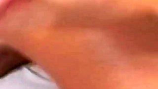 Cumming from a full cock on the feet of a provocative milf