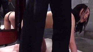Restrained Asian Slut Gets The Hardcore Fucking She Deserves
