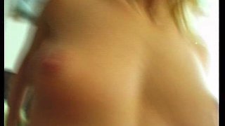 Young Blonde Slut with Nice Tits Fucked with Condom and Cumshot in Mouth