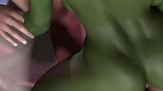 Fucking a Goblin Girl by the Pool