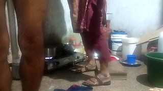 took it in her mouth and said, "Put it down."