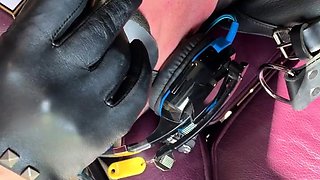 Amateur fetish BDSM action with redhead