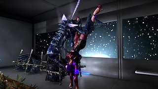 Hot space scientist fucked by an alien