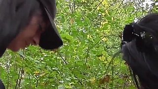 Slave Quasimodo Spitting Outdoor by German Proll Doms