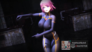 mmd r18 latex suit parody cosplay space big dildo fuck creampie 3d hentai