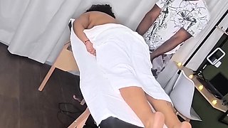 Part 1 Ebony Massaging Wife Released by Gentle Cuckold