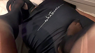 I Humiliate My Slave by Making Me Lick My Feet and Make Him Lick Rubber Cock
