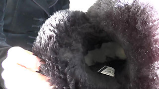 Extremely Stinky Feet From Fur Boots! Sniffing Boots and Foot Fetish Fucking, Lady Victoria Valente