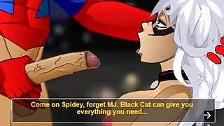 Spiderman Black Cat Felatio Gameplay by Loveskysan