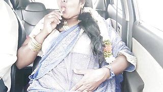 Indian Car Sex Telugu Dirty Talks.car Driver Try to Fuck Telugu Saree Aunty.