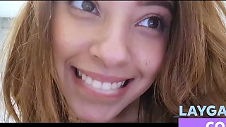 Brazilian Babe's Orgasm in Hotel Bathroom Solo JOI Video