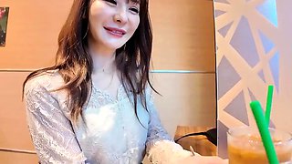 Extreme close up of Japanese teen masturbating Uncensored