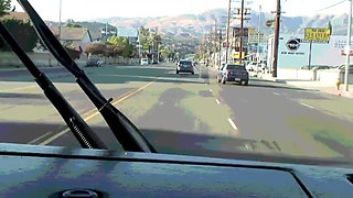 Beautiful slut looking for sex gets fucked on the bus