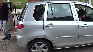 Italian couple fucking in a football field