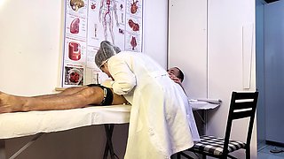 Patient Becomes Rigid in Front of the Nurse During the Examination
