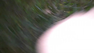 Outdoor Pee at Night - Front & Rear View