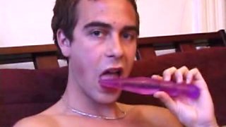 Vincenzo Strokes With Sex Toy