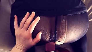 Mistress Taly Pegging His Ass in Pantyhose - Femdom Strapon Fuck
