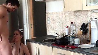 Hot Slutty Girlfriend Anal In Kitchen