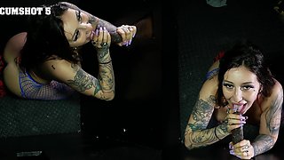 Anna Chambers in hot pov action, showcasing her stunning figure