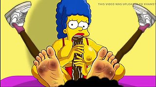 Marge Simpson Foot Fetish Hentai Compilation - MILF Feet Licking & Soles in HD Cartoon Sex